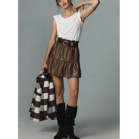 The Somerset Mini Skirt: Faux Leather Edition - Picture 3 of 6